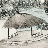 昆山市博物馆 《盘亭图》高仿真复制礼品